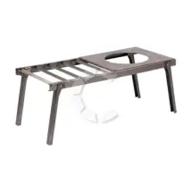 Решетка костровая 66*30*26 см с подставкой под казан, Следопыт