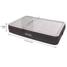 Матрас надувной Comfort-Plush Full, 137х191х33 см, со встроенным насосом 220V