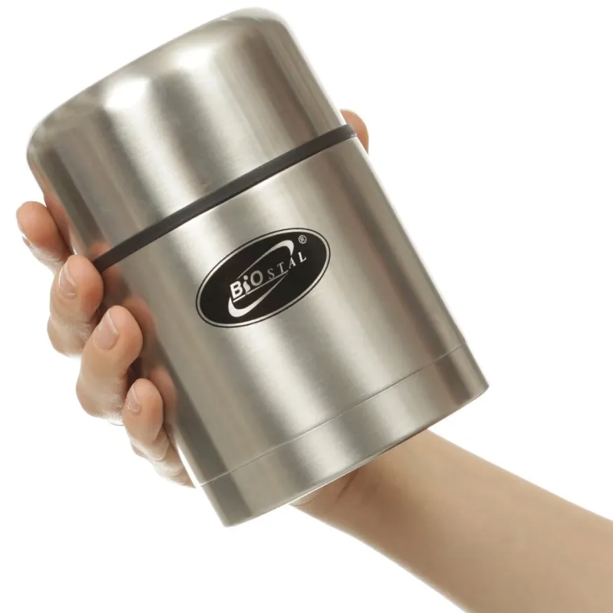 Термос для еды Биосталь, 0,5 л, в чехле