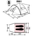 Палатка Indiana Hogar 2-местная