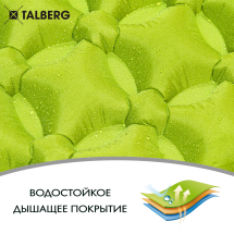 Коврик самонадувающийся Air Green Mat, Talberg