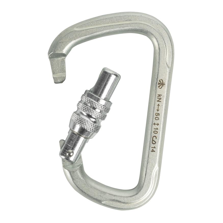 Карабин стальной люкс с муфтой, keylock, Вертикаль