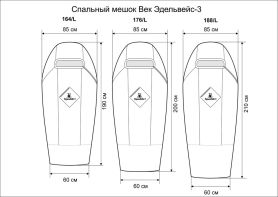 Спальный мешок Век Эдельвейс-3, камуфляж