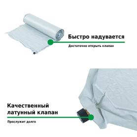 Коврик самонадувающийся 198x63,5x7 см M1987, Green Glade 