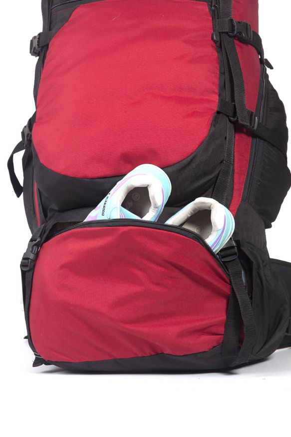 Рюкзак туристический Хальмер 1, с латами, синий-голубой, 120 л, ТАЙФ