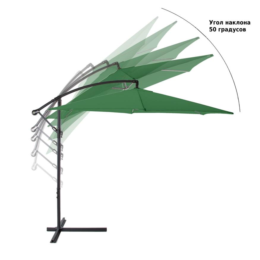 Зонт садовый (d=3 м) темно-зеленый, 6004, Green Glade