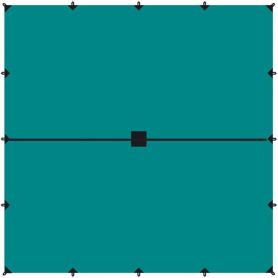 Tramp Тент 6 x 6 м (укрывной) зеленый цвет