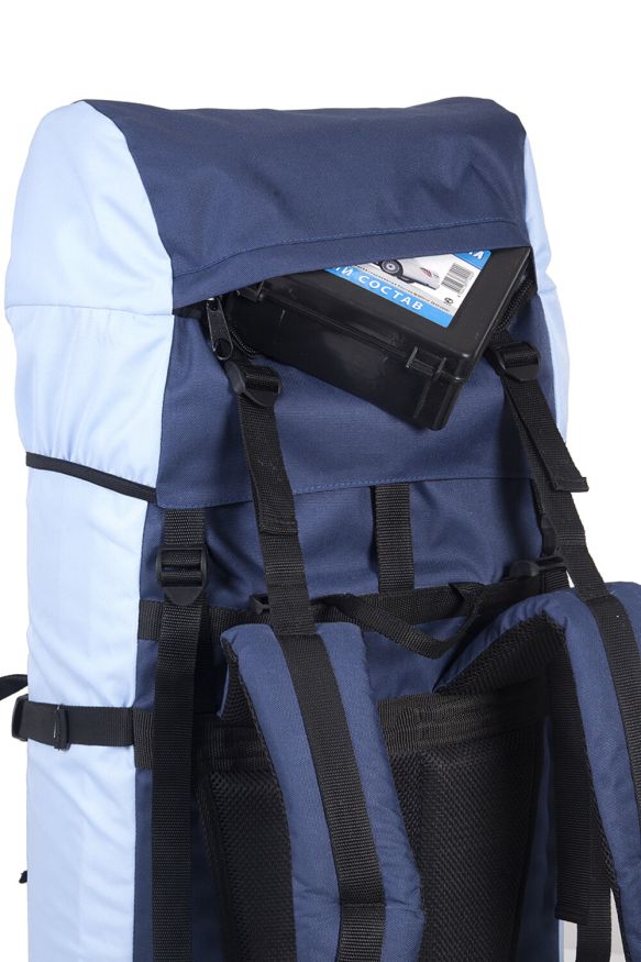 Рюкзак туристический Оптимал 4, синий-голубой, 120 л, ТАЙФ