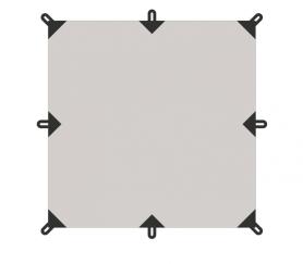 TENT тент 3x3 м Sahara Talberg, серый