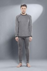 Комплект термобелья мужской Guahoo Outdoor серый меланж