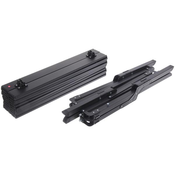 Стол кемпинговый складной, 114*59*43 см, цвет: чёрный, каркас алюминий