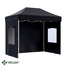 Тент-шатер Helex 24322, (раскладывается гармошкой) 3х2х3м полиэстер, черный