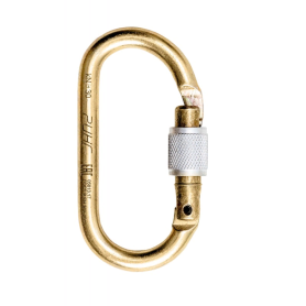 Карабин стальной овальный &amp;quot;keylock&amp;quot;, 30 кН, Ринг
