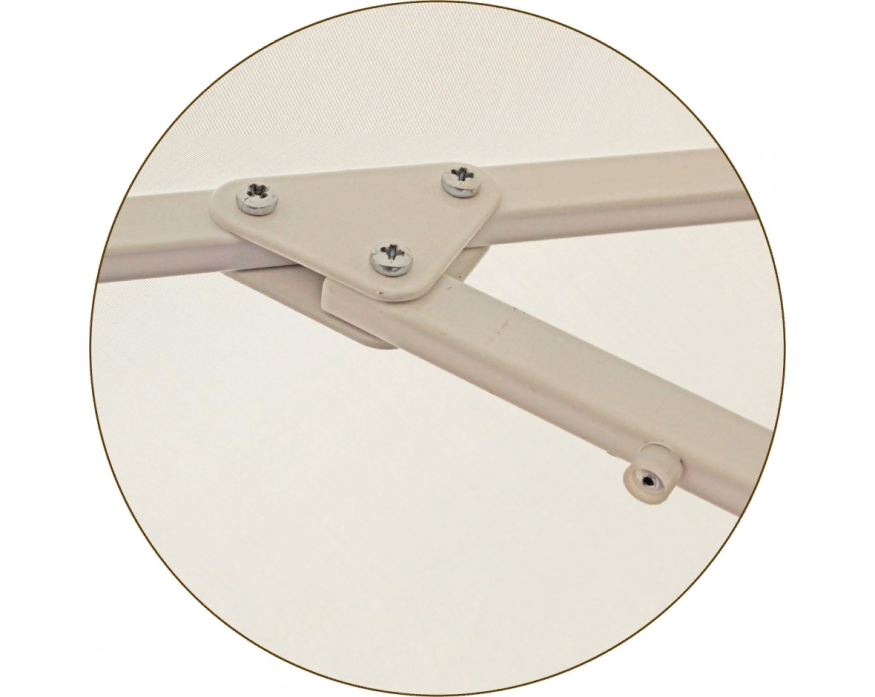 Зонт квадратный 2.5 х 2.5 м (8 спиц) сталь, с воланом