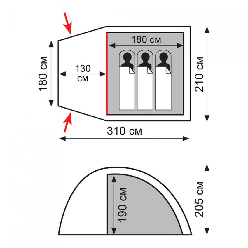 Палатка Apache 3 v2, Totem