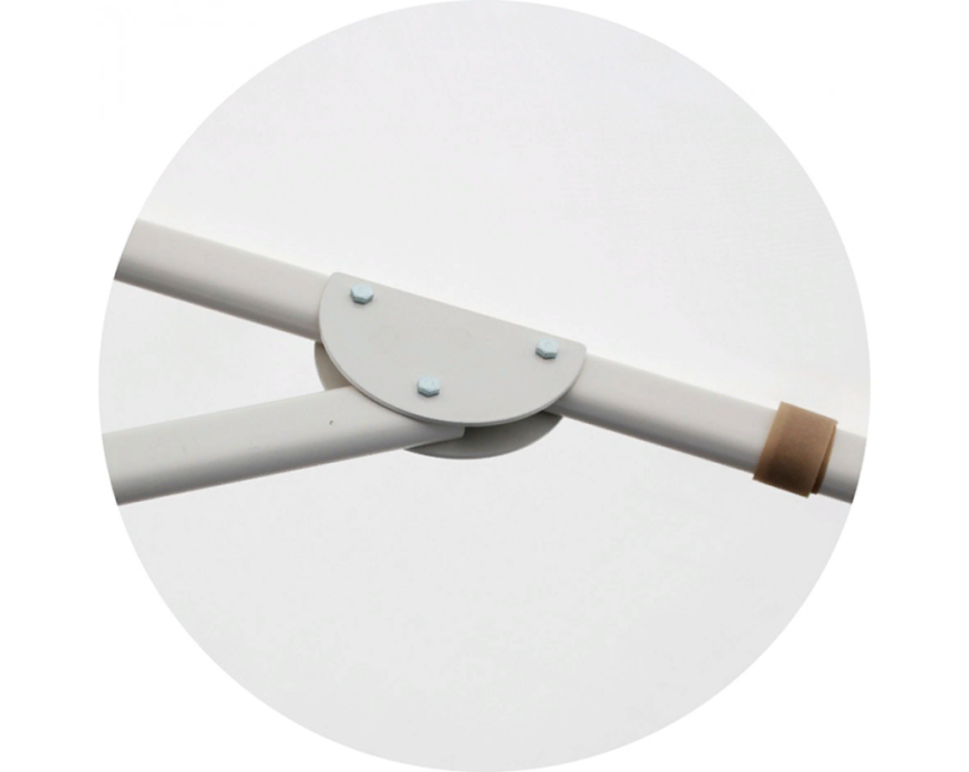 Зонт круглый (d=3.5м, 8 спиц) сталь, с воланом