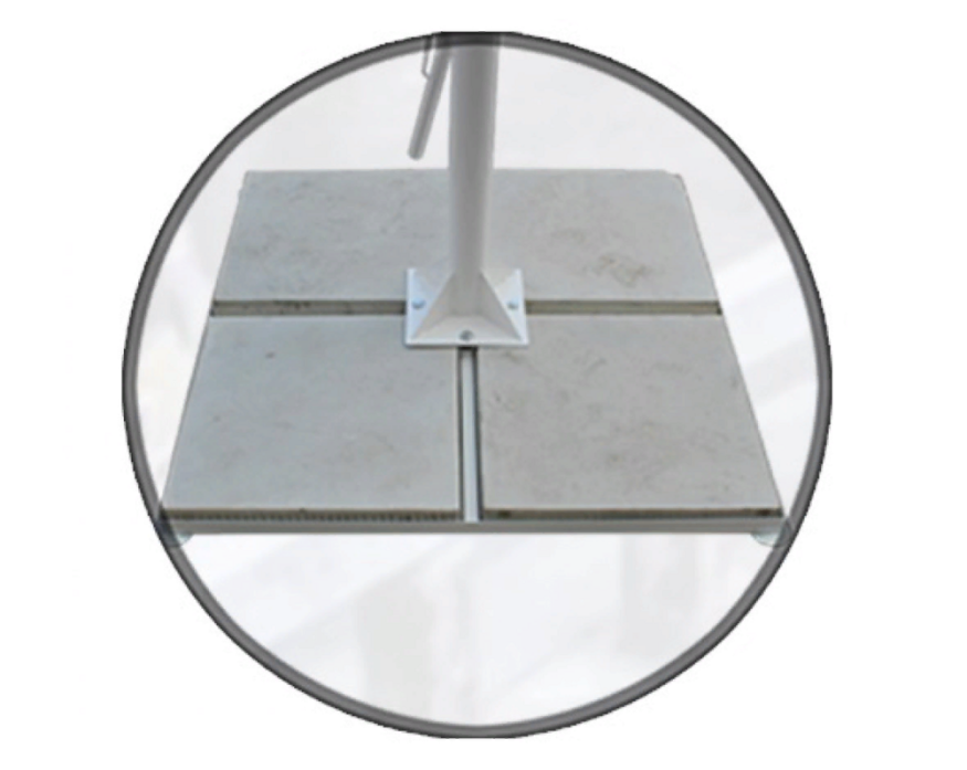 Зонт квадратный телескопический 4х4 м (4 спиц)