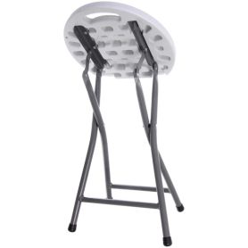 Табурет складной SJ-0052, 33*32*44 см. белый