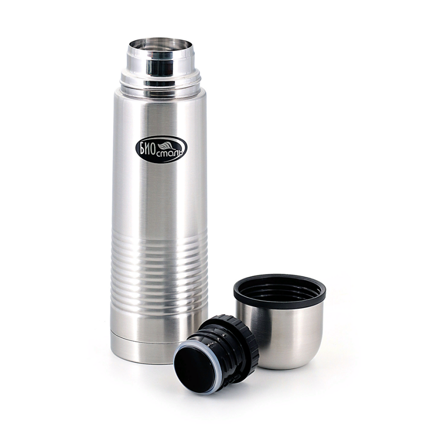 Термос Биосталь с узкой горловиной, 0,5 л, в чехле