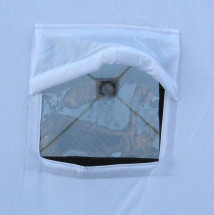 Палатка КУБ 2 (трехслойная) Эконом, бело-синяя