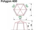 Шатер Polygon 400 зелёный цвет