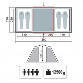 Палатка &amp;quot;Brest 4&amp;quot; v2, цвет песочный, Tramp